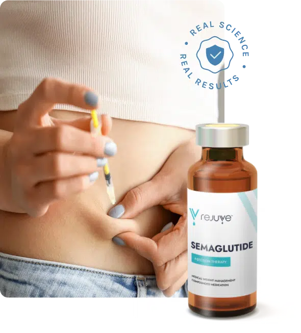 Person Self-Administering A Semaglutide Injection For Medical Weight Loss Treatment, Showing Science-Backed Weight Management Therapy.
