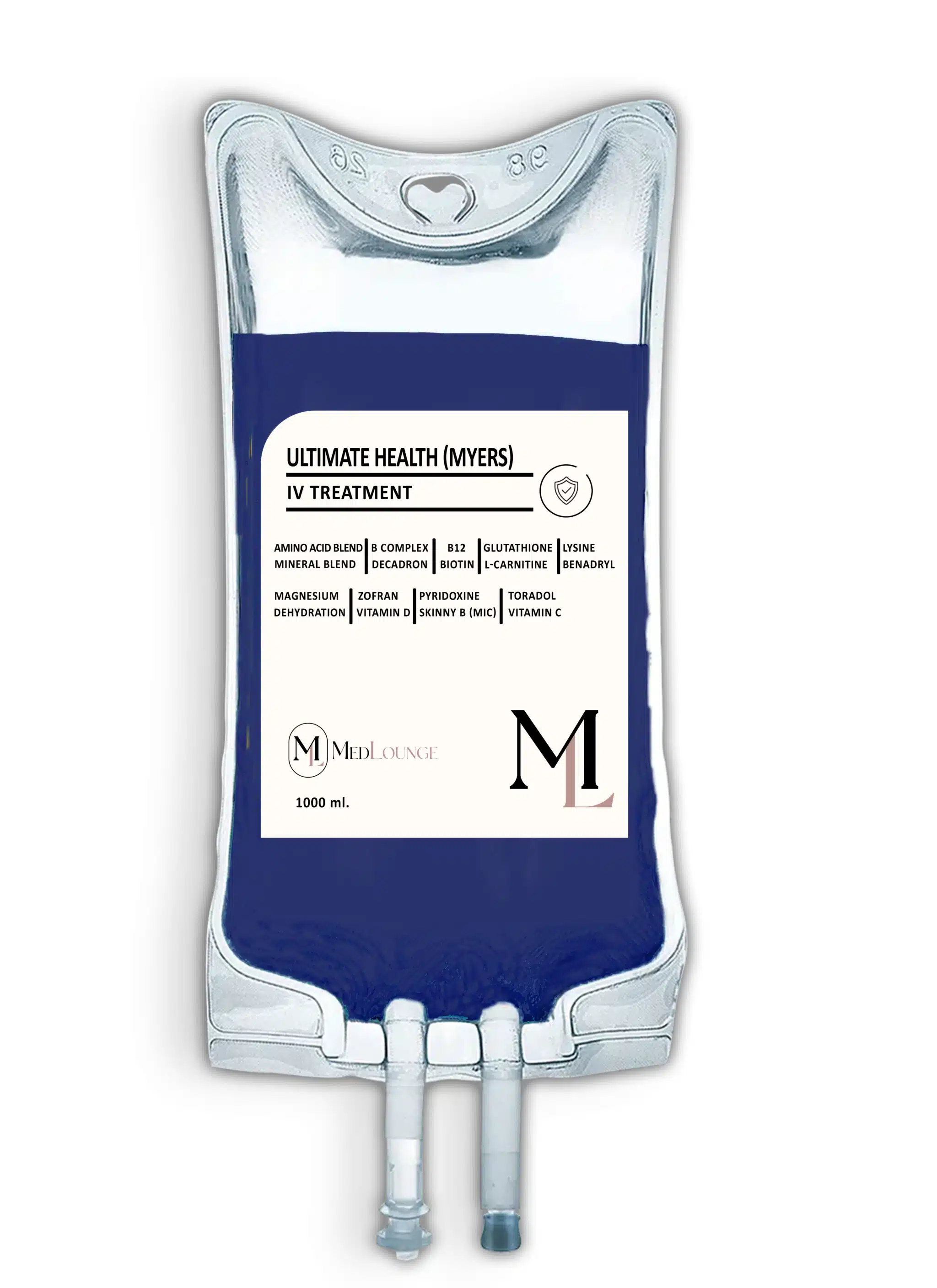 Ultimate Health Myers Cocktail Iv Bag At Medlounge San Ramon For Energy, Immunity, And Wellness Support
