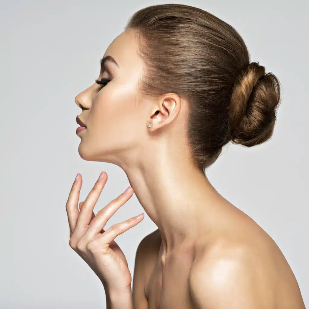 Woman With Smooth Skin And Defined Neck After Forma Skin Tightening Treatment
