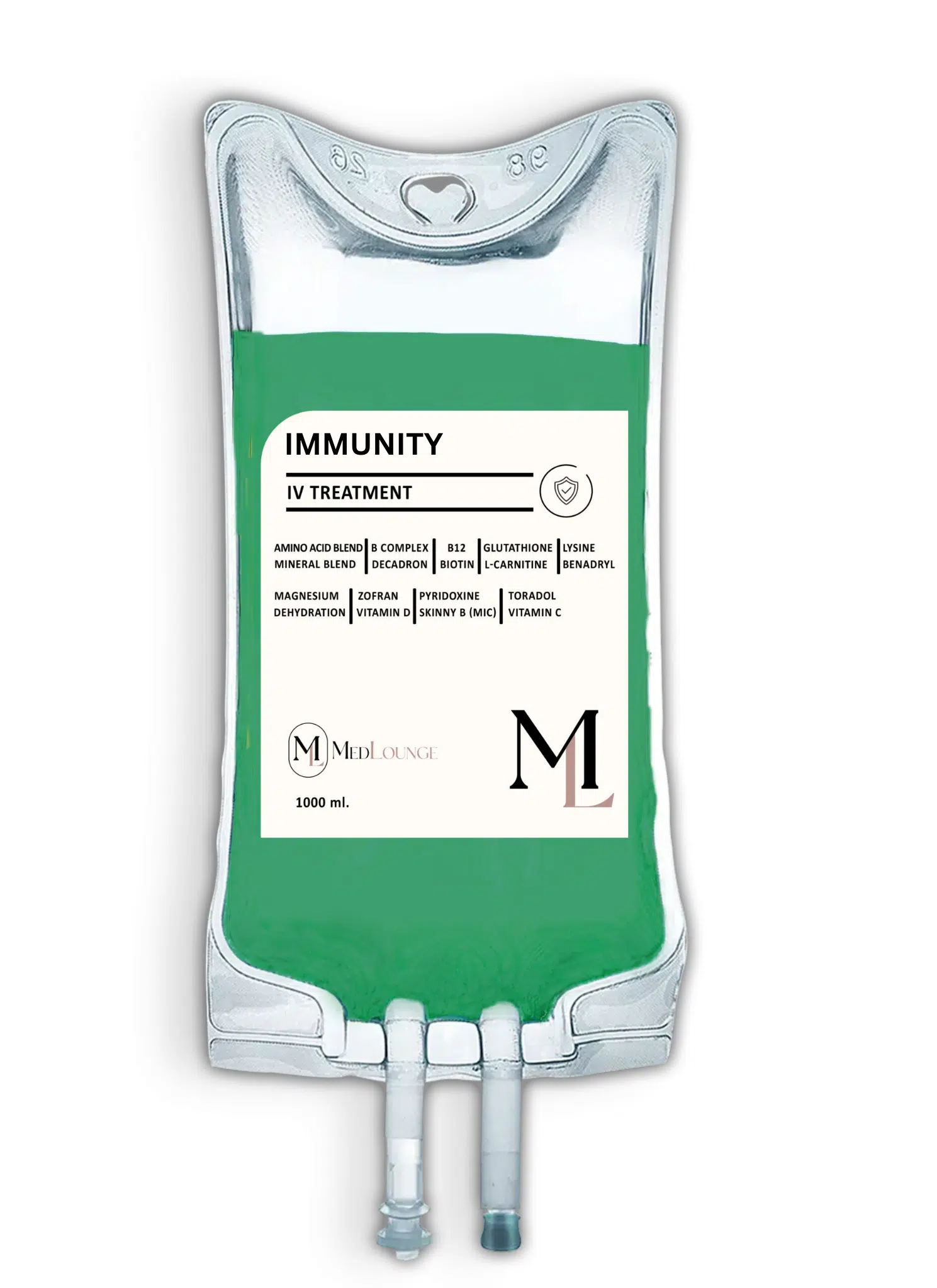 Client Receiving Immunity Iv Therapy At Medlounge San Ramon With Vitamin C And Zinc To Boost Immune Health